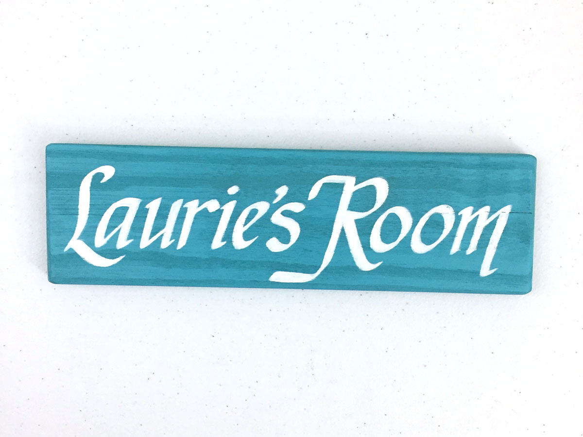 Rustic Painted Italic Signs 5