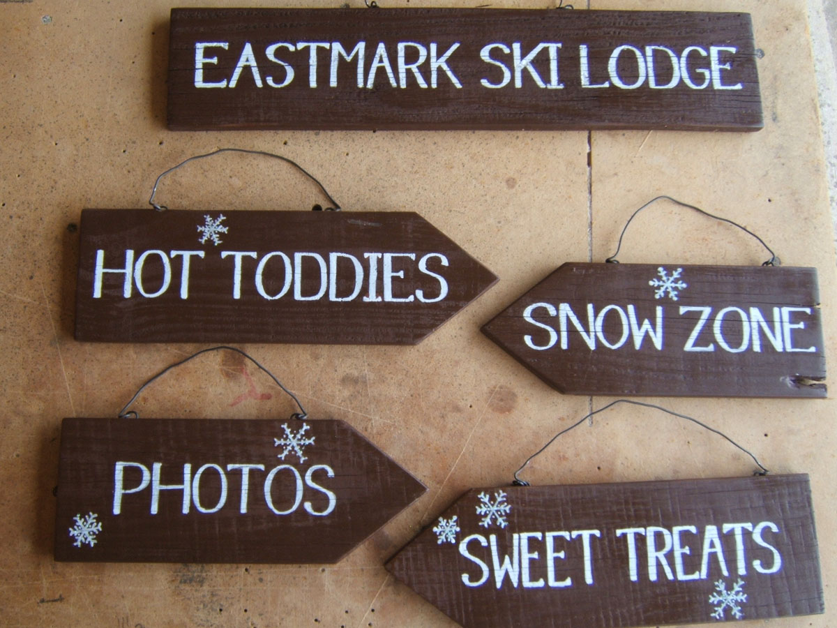 Rustic Painted Printed Signs 1