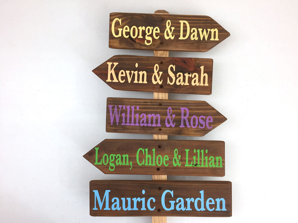 Rustic stained Commercial sign 2