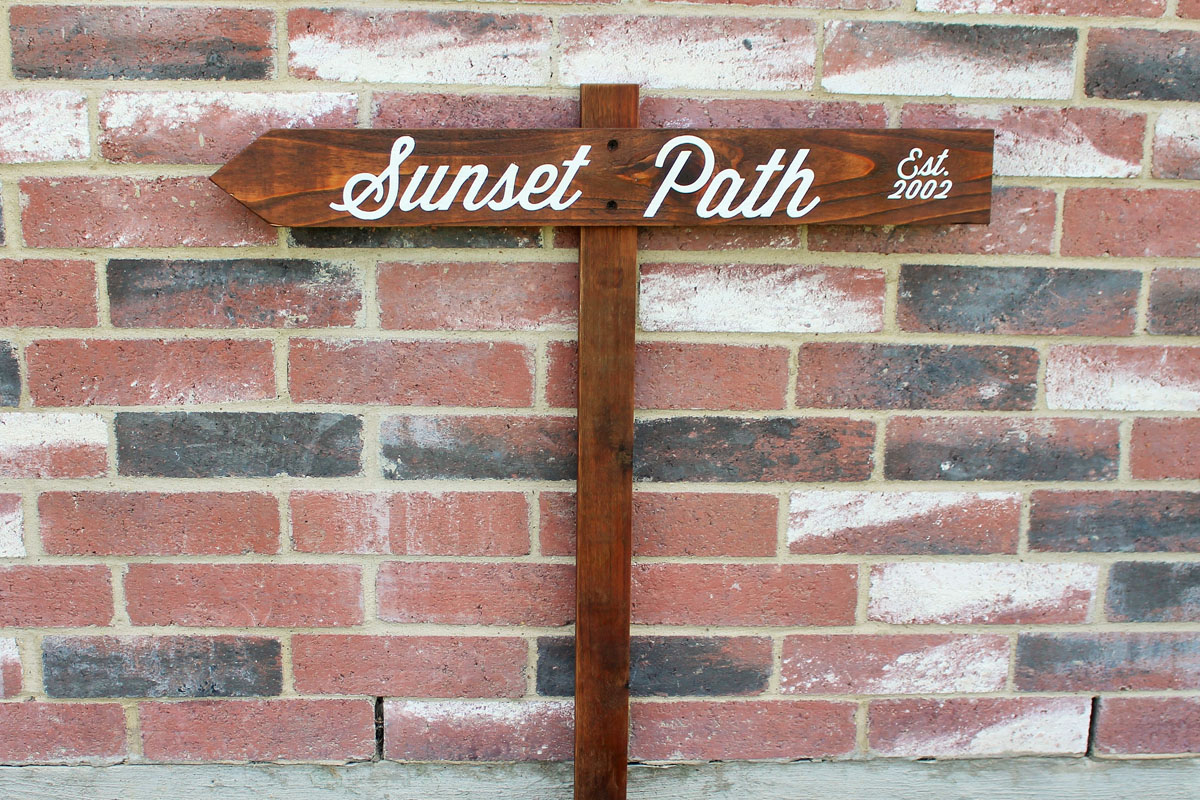 Rustic stained Commercial sign 6 Rustic stained Commercial sign 6