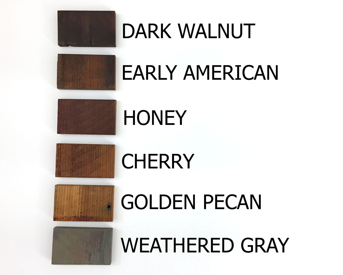 rustic stain colors