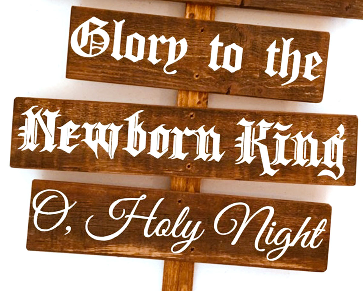 Christmas sign post – bottom signs