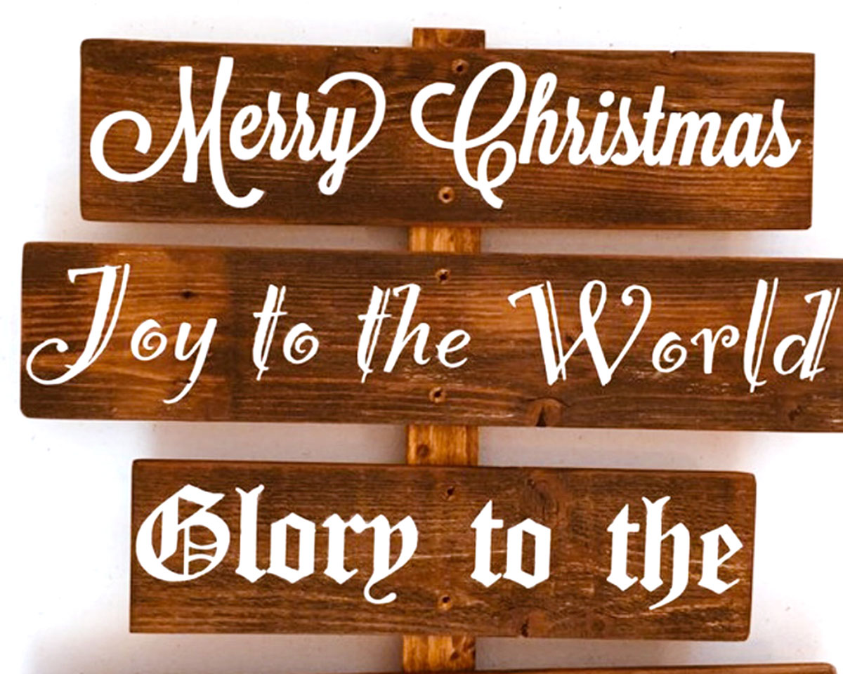 Christmas sign post – top signs