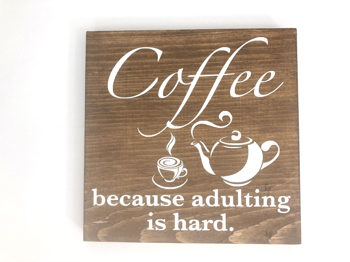 Coffee adulting large