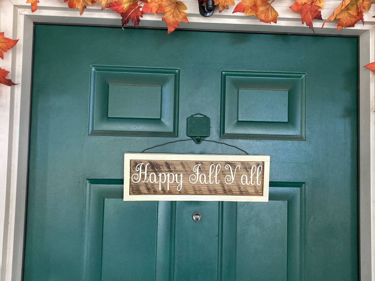 Fall Door Sign lifestyle