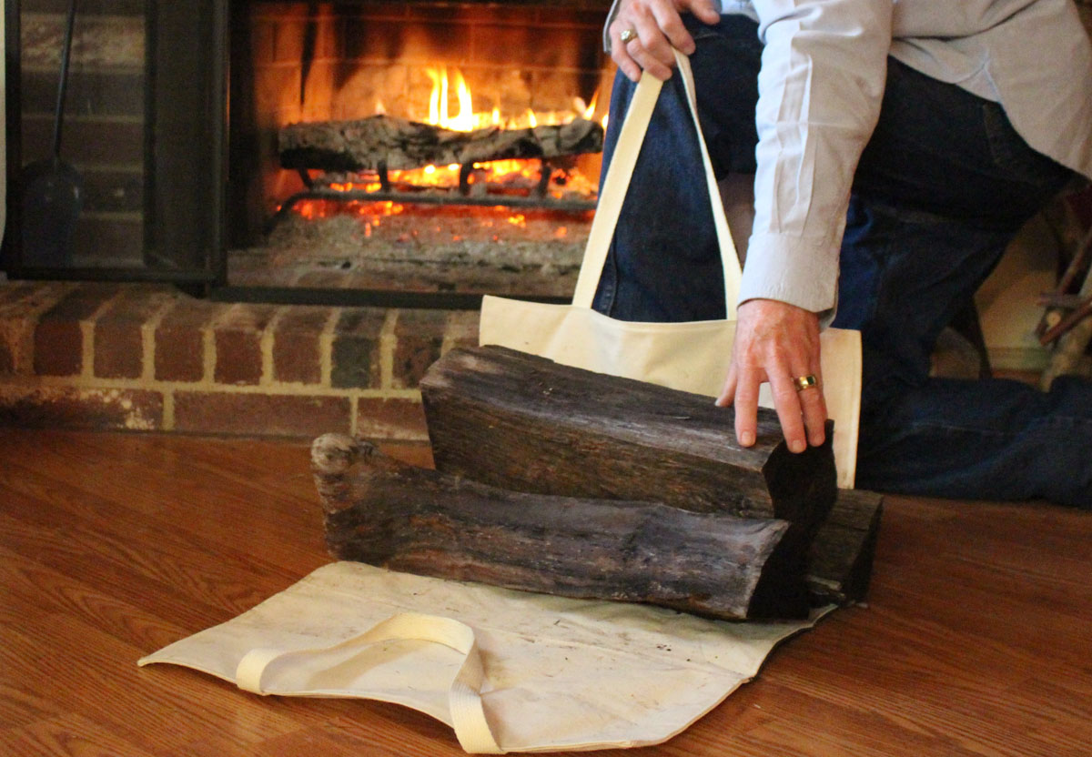 Log Carrier – open in front of fire 2