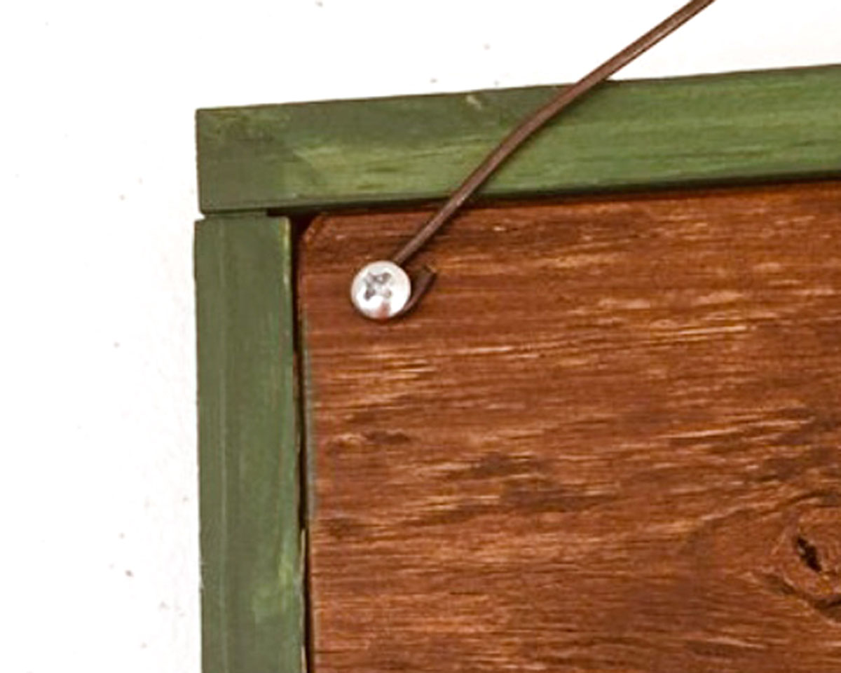 Merry Christmas door sign – back close up Merry Christmas door sign – back close up