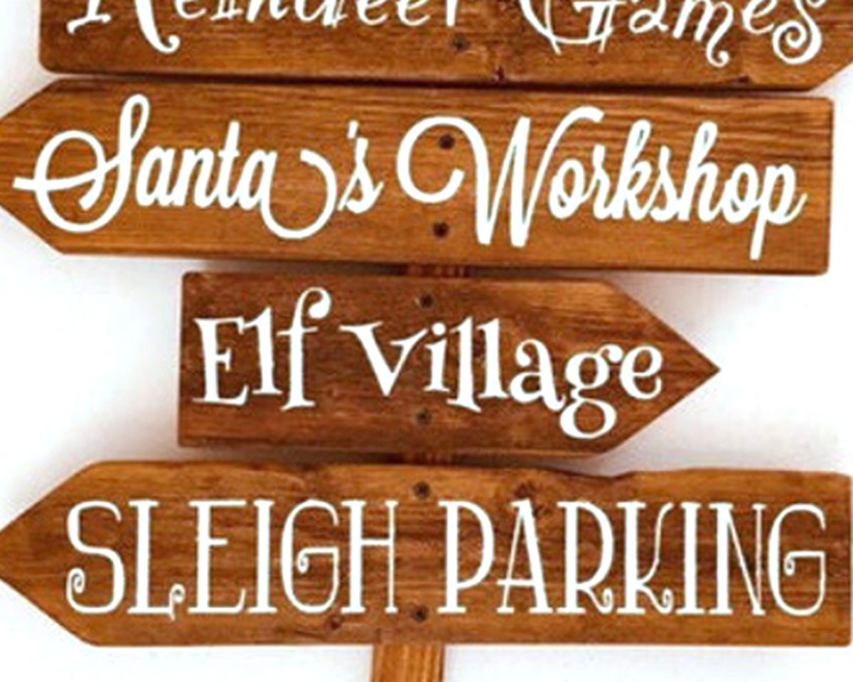 North Pole Sign Post – bottom signs