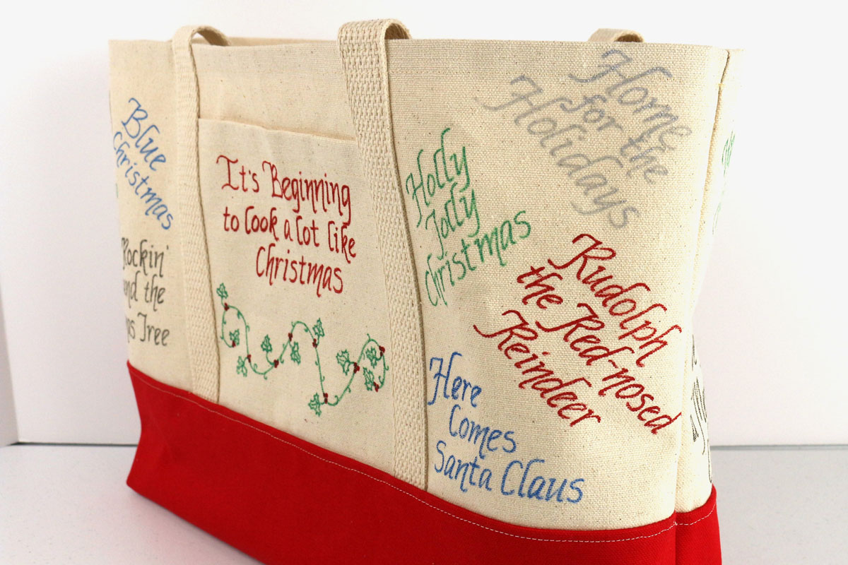 Nostalgic Christmas Tote back right Nostalgic Christmas Tote back right