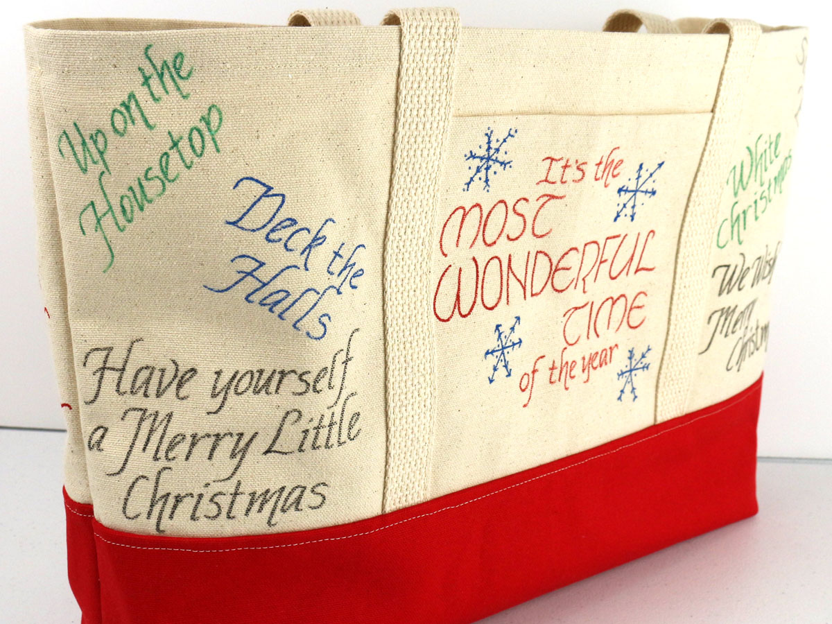 Nostalgic Christmas Tote front left Nostalgic Christmas Tote front left