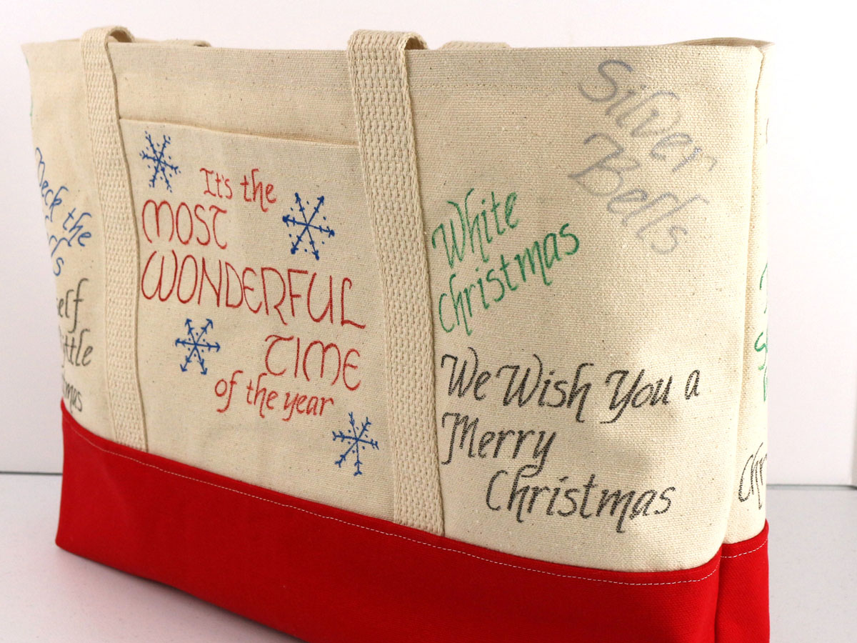 Nostalgic Christmas Tote front right Nostalgic Christmas Tote front right