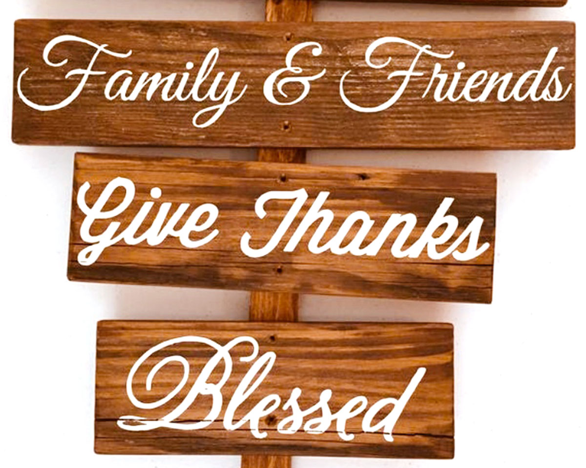 Thanksgiving Signpost – bottom signs Thanksgiving Signpost – bottom signs