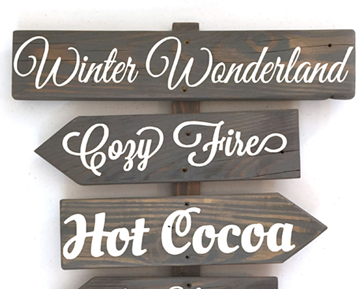 Winter Wonderland Sign Post – top signs