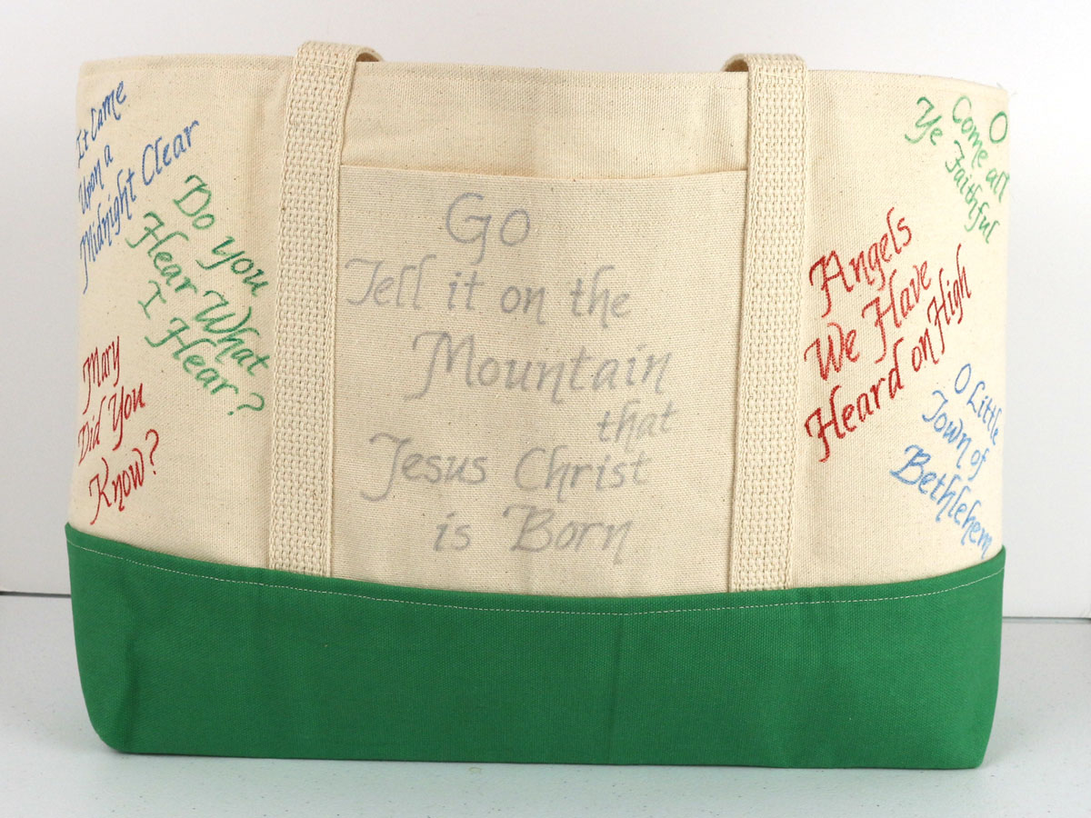 christian christmas tote back christian christmas tote back