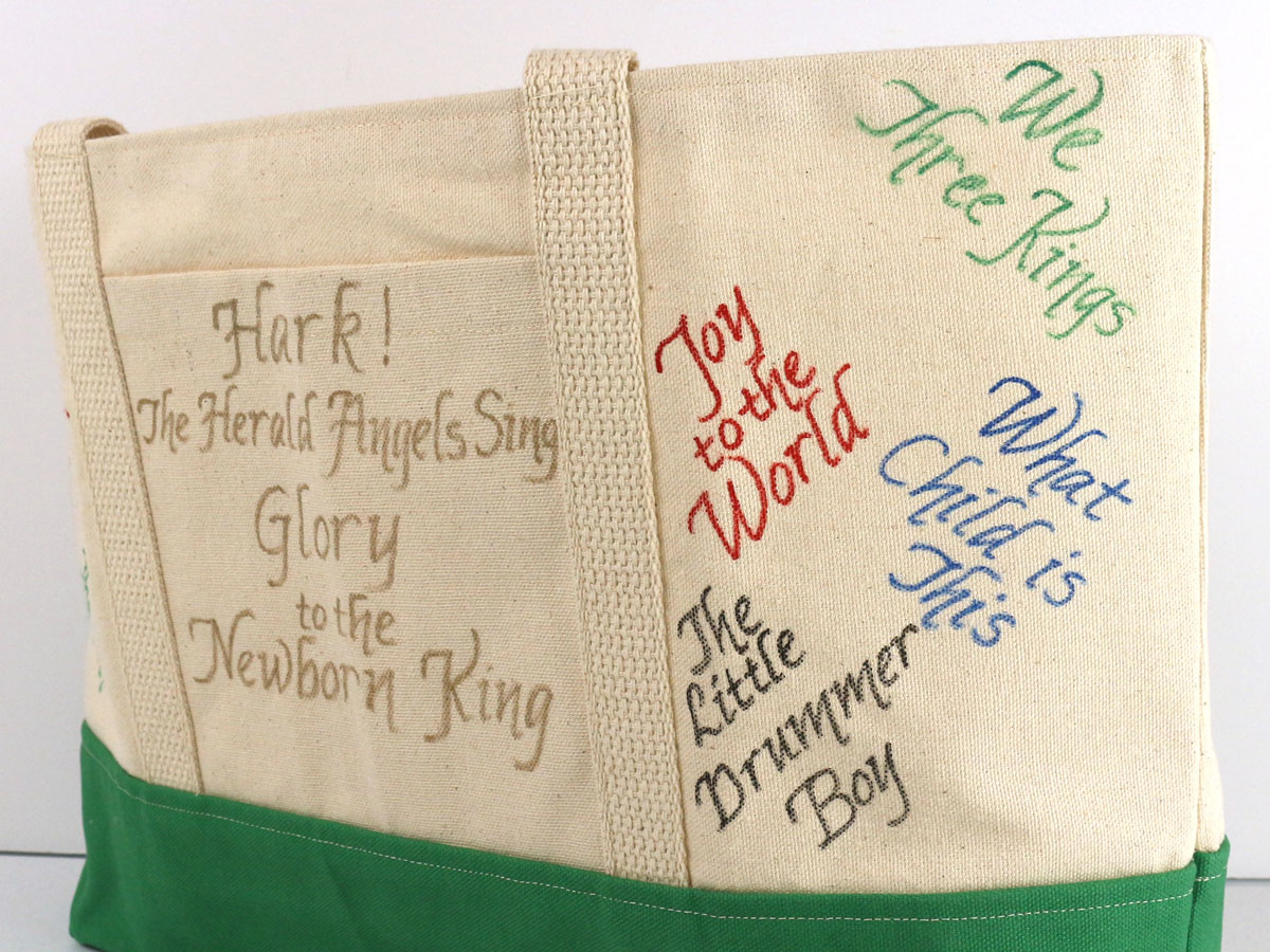 christian christmas tote front right christian christmas tote front right