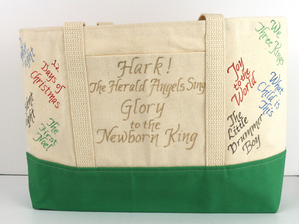 christian christmas tote front christian christmas tote front