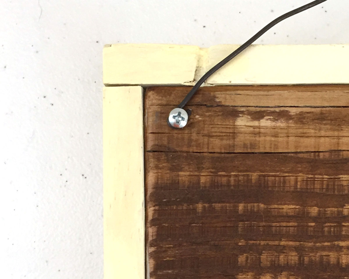 fall door sign – back close up