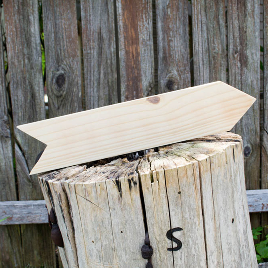 new wood sign V butt new wood sign V butt