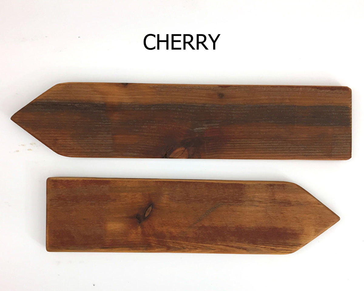 rustic stained signs cherry