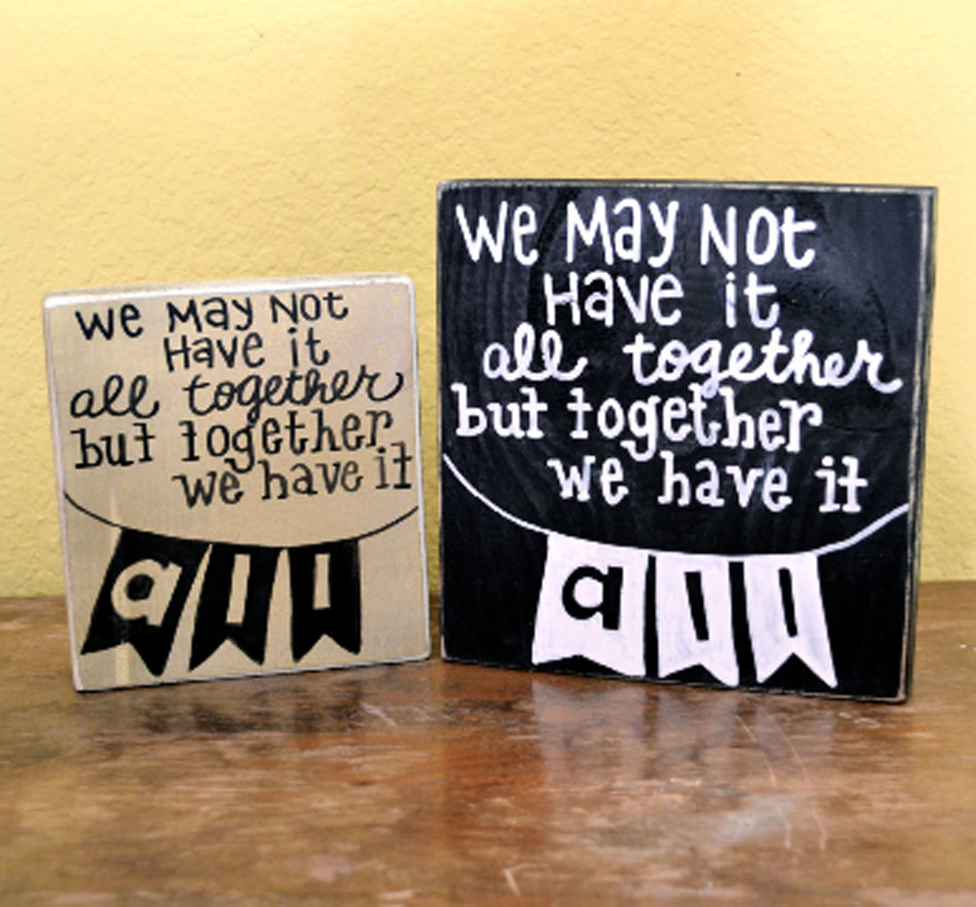 square signs – finished