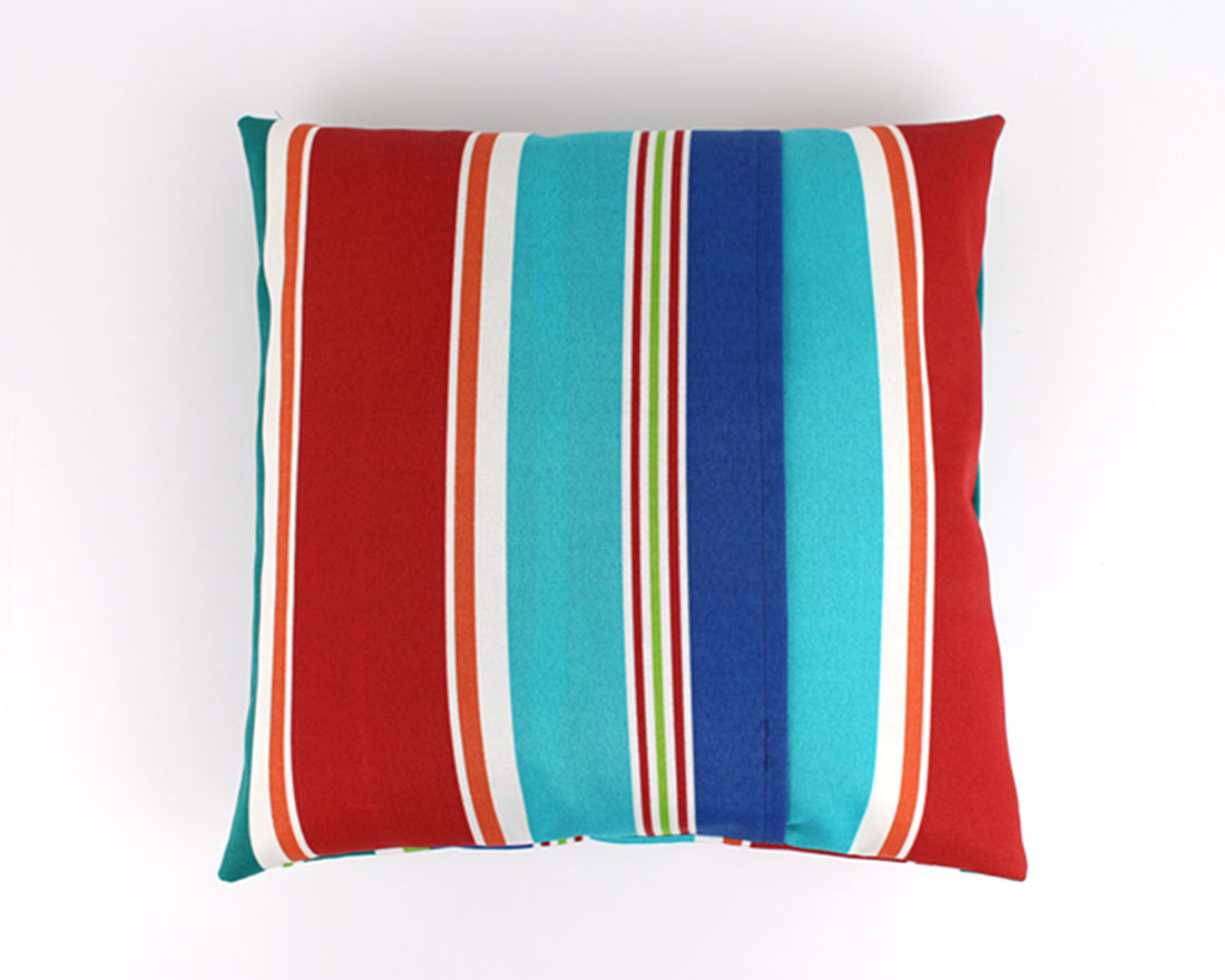 pillow stripe back