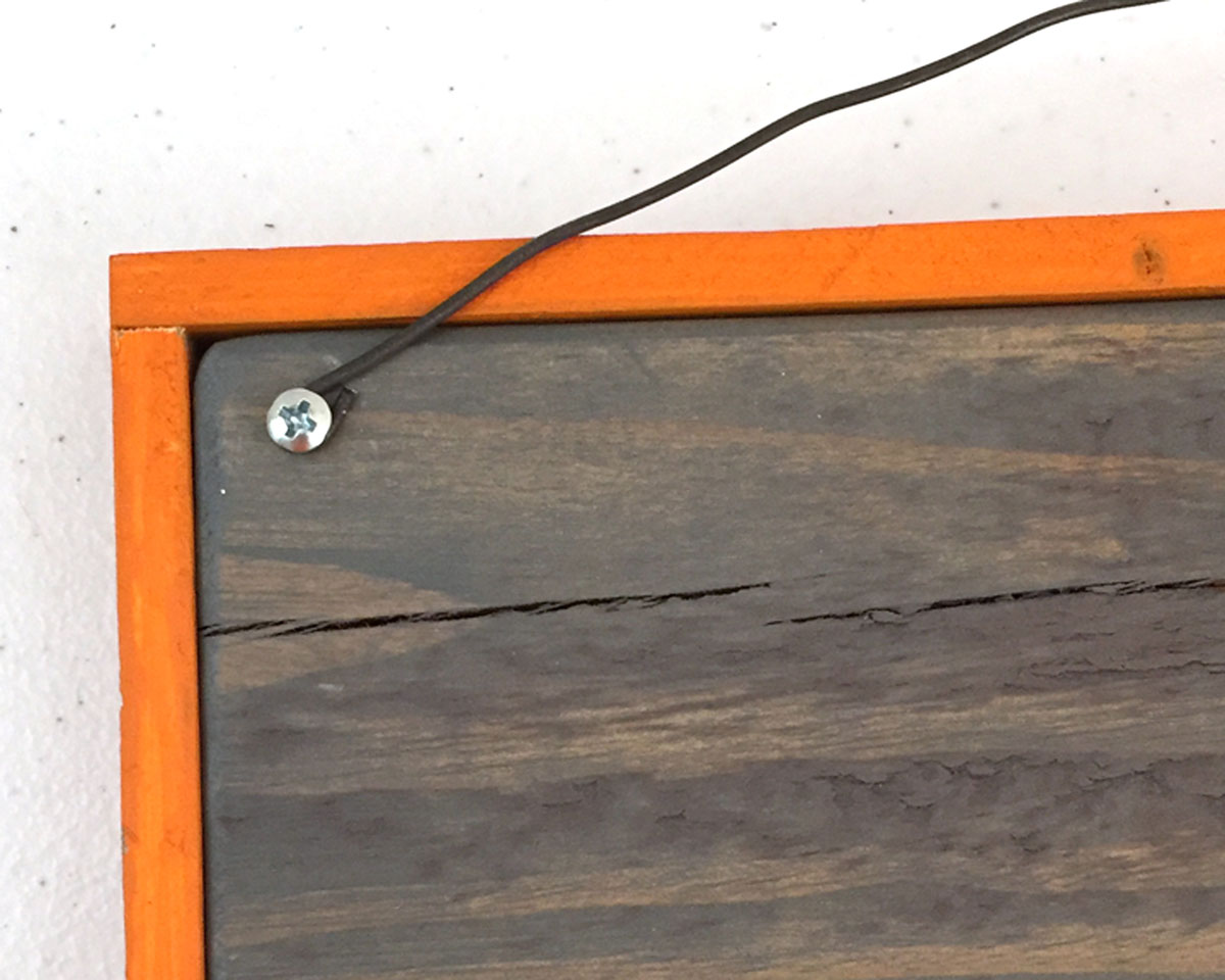 Happy Halloween Door Sign – back close up